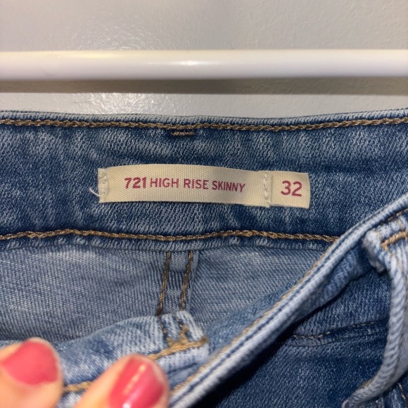 Levi 721 high rise skinny jeans size 32 - Picture 4 of 4